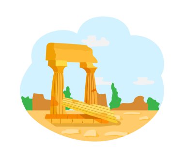 Antik medeniyetler harabeleri, sütunlar Anıtı