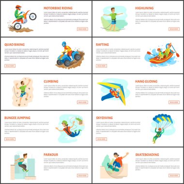 Tırmanma ve bungee jumping, Park Web sayfaları