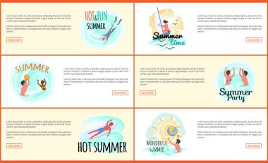 Harika yaz erkek ve kadın tarafından sahil Web