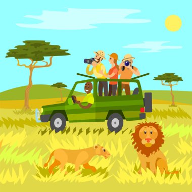 Afrika, hayvanlar ve yaban hayatı Safari Turizm