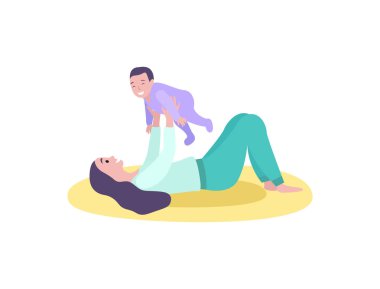 Oğul, Çocukluk ve Annelik ile Oynayan Anne