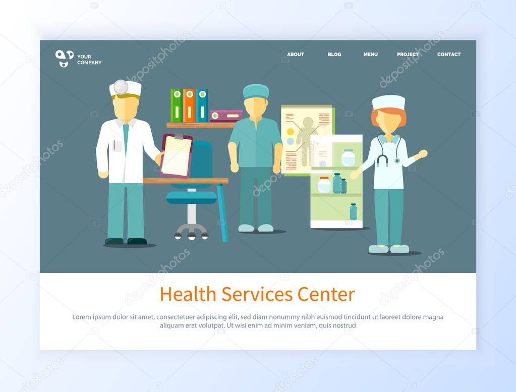 Health Service Center Doctors Working Website