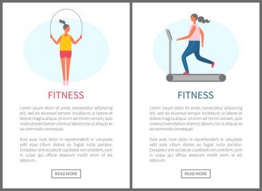 Kadın Web Sitesi Kardiyo Eğitim, Fitness Vektör