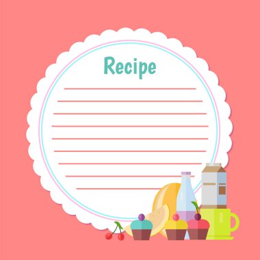 Tatlı ve İçecek, Kek Vektörile Tarif Listesi