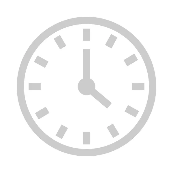 Uhr mit Zeigern, die Zeit und Fristen anzeigen — Stockvektor