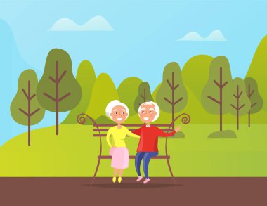 Dedeler İnsanlar Green Park Bench oturan