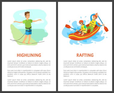 Extreme Sport, Hag Astar ve Rafting Spor Vektör