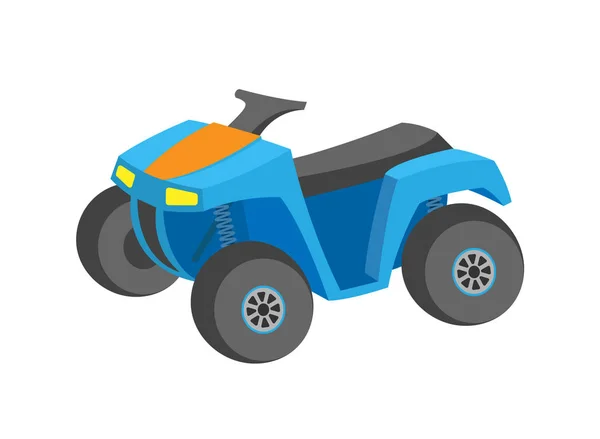 Offroad-Auto, blauer Quad-Transportvektor — Stockvektor