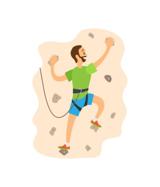 yürüyüş veya Duvarda Overhanging, Tırmanma Vektör