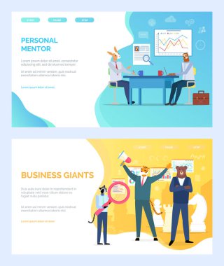 Kişisel Mentor ve İş Giants Web Sitesi Seti