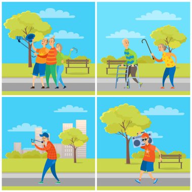 City Park'taki ler, Yaşlı Erkek ve Kadın Seti