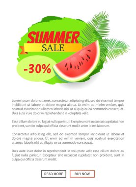 Yaz Satılık Karpuz İndirimİzli Banner