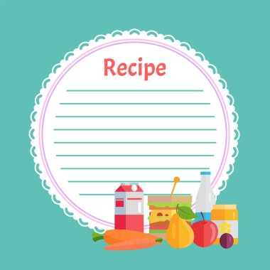 Meyve ve şişe vektör tarafından dekore temiz tarifi