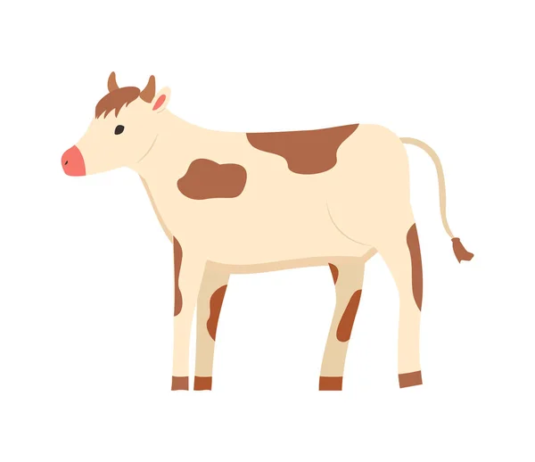 Cow Rustic, Livestock Domestic Animal Farming — Stock Vector