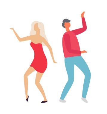 İnsanlar Partide Dans, Clubbing Erkek ve Kadın