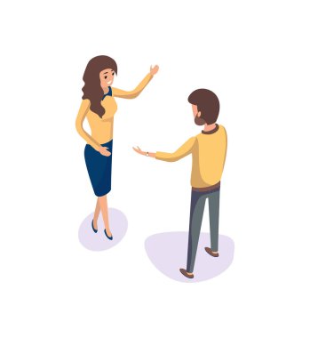 Toplantı İnsanlar, Man Woman İş Tartışıyor