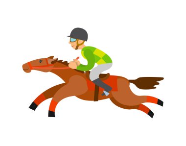 At yarışı binici Binicilik tür spor vector