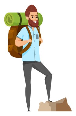 Adam Yürüyüş veya Tırmanma, Sportif Hobi, Risk Vektör