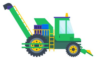 Tarım Makinası, Traktör veya Birleştirme Vektörü