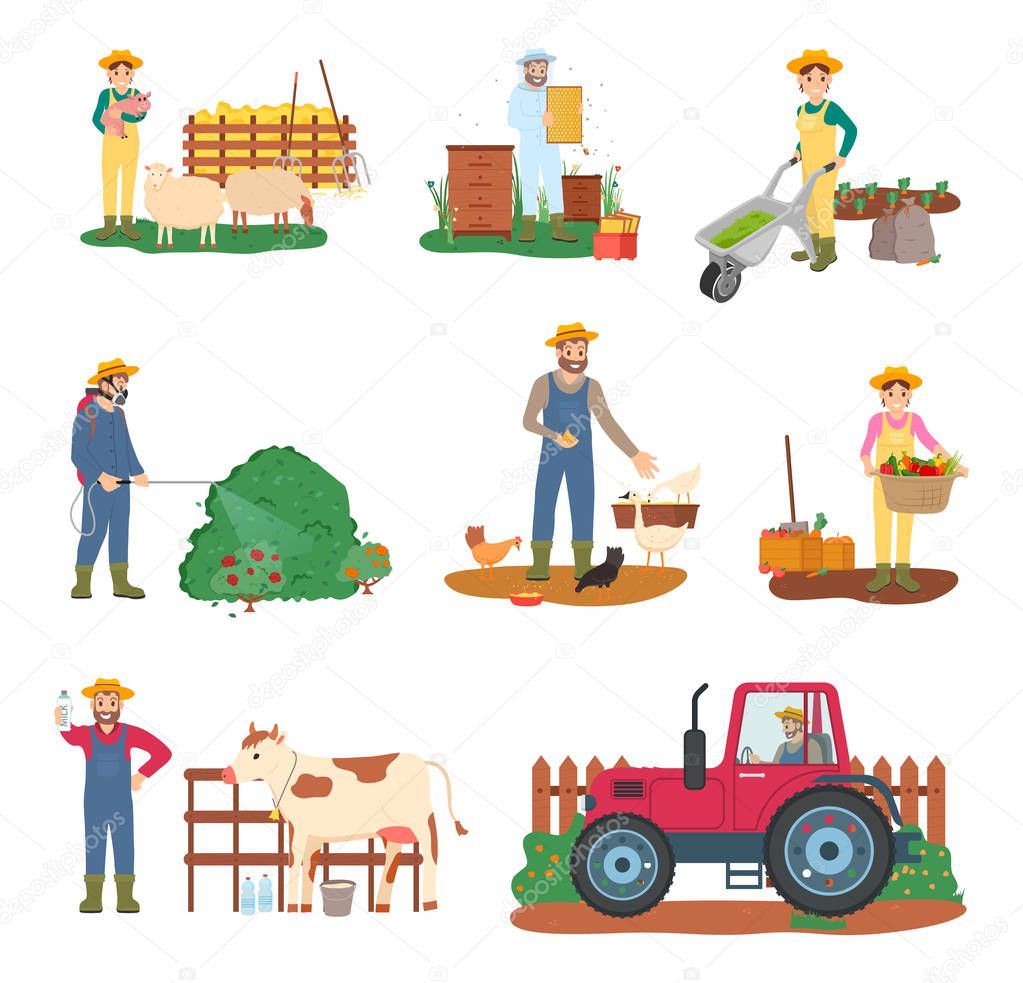 Agricultural Activities of Farmers, Beekeeper