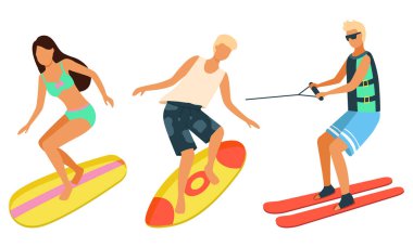Plaj Aktiviteleri, Erkek ve Kadın Surfboards üzerinde