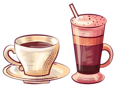 Cam ve Fincana Kahve Dökülür, Latte İçecek