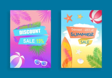 Yaz Satılık vektör afiş tanıtım broşür örneği