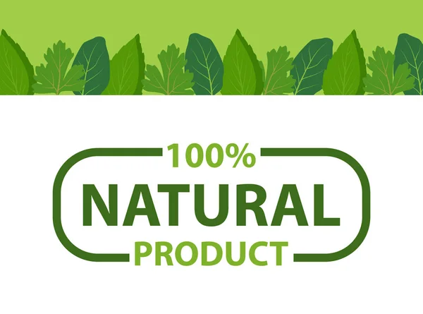 Kuchnia zioła kadrowanie. Produkty ekologiczne, logo ekologiczne — Wektor stockowy