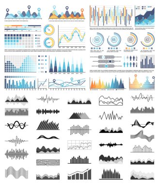 Grafik ve akış şemaları, düzenleri ve grafikler Set