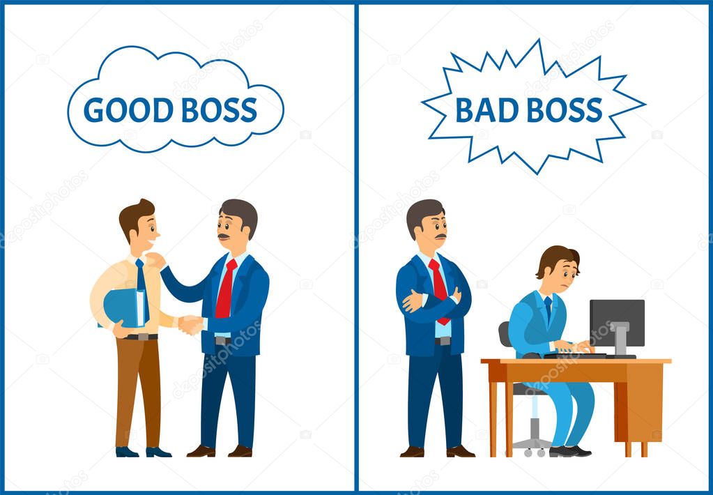 Good and Bad Boss, Director Treating to Office Workers