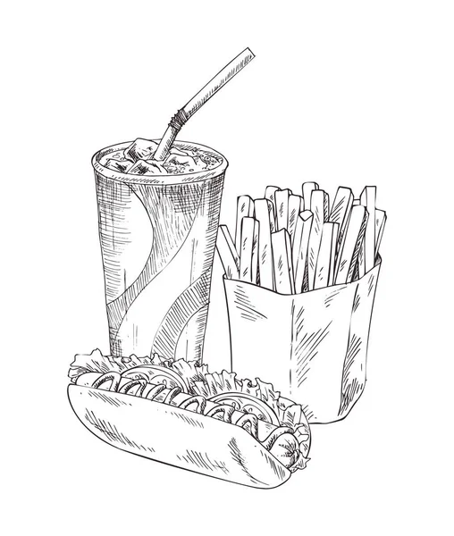 Erfrischungsgetränk im Plastikbecher Set Vektor Illustration — Stockvektor