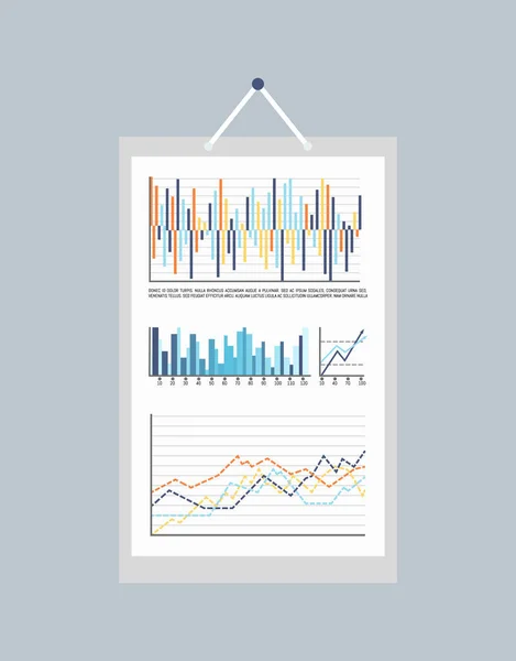 Infographies et infographies statistiques sur l'image — Image vectorielle