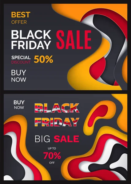 Black Friday Special Discount, Percent Offer — Stock Vector