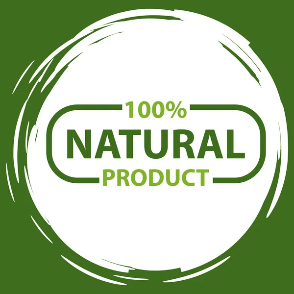 Naturprodukt, Veganes Essen, Aufkleber-Set Vektor — Stockvektor