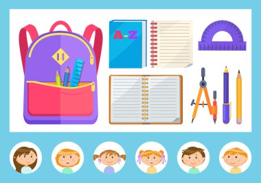 Sırt Çantası ve Kırtasiye, Öğrenciler ve Defterler