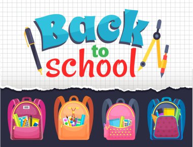 Renkli Okul Sırt Çantası Okula Dönüş