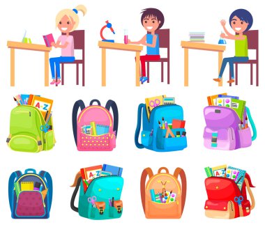 Renkli Okul Sırt Çantası Okula Dönüş