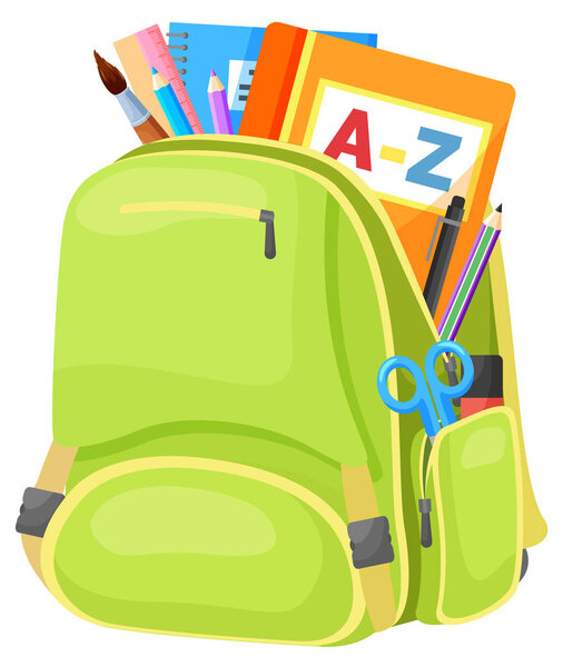 Colored School Backpack Back to School