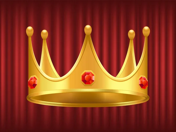 Queen Gorden Crown, Royal Vector Image — Stock Vector