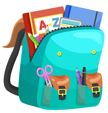 Renkli Okul Sırt Çantası Okula Dönüş