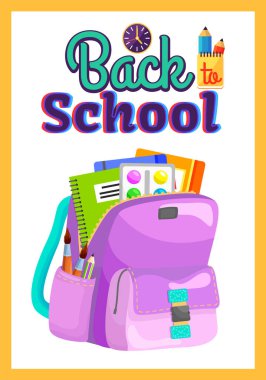 Renkli Okul Sırt Çantası Okula Dönüş