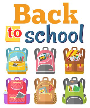 Renkli Okul Sırt Çantası Okula Dönüş