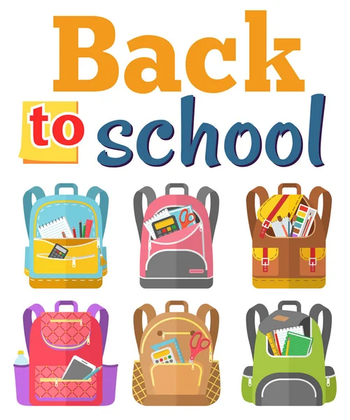 Renkli Okul Sırt Çantası Okula Dönüş