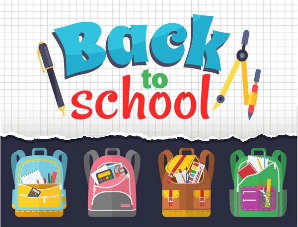 Renkli Okul Sırt Çantası Okula Dönüş