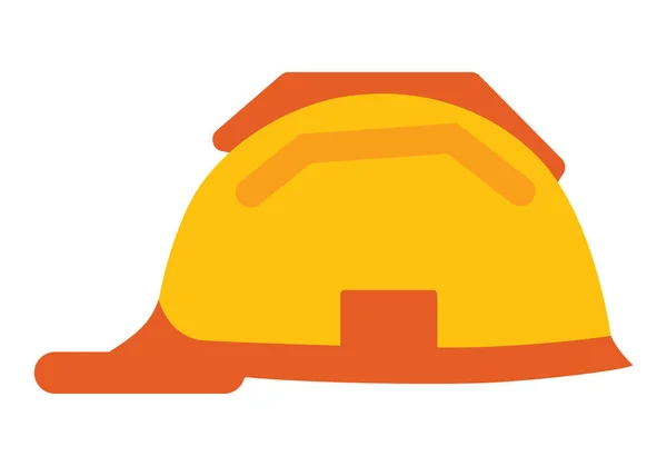 Capacete de Workman isolado ícone plástico chapéu Vector —  Vetores de Stock