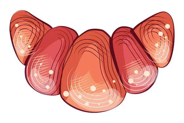 Croissant Panadería Símbolo de la tienda, Vector Sweet Food — Vector de stock