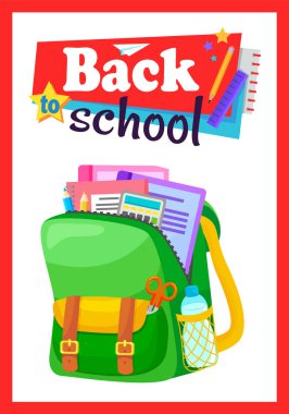 Renkli Okul Sırt Çantası Okula Dönüş