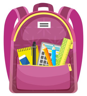 Renkli Okul Sırt Çantası Okula Dönüş