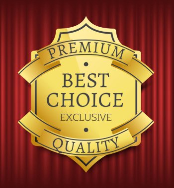 En İyi Seçim, Yüksek Kalite, Premium Mark Vektör