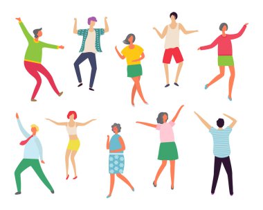 Disko Dansçılar Erkek ve Kadın, Parti de Çiftler